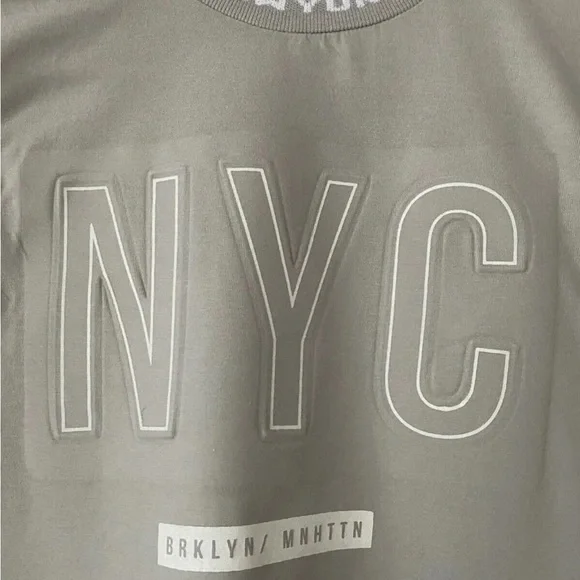 Boys Primark Grey T-Shirt NYC Logo Ages 7 8 9 10 11 12 13 14 15 Short Sleeve Tee - Picture 2 of 3